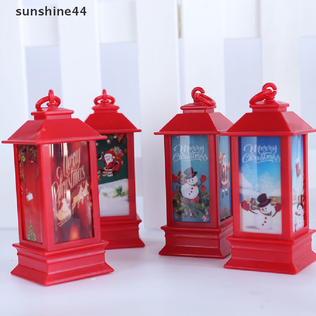 Sunshine Lampu Lentera LED Mini Portable Untuk Dekorasi Natal / Tahun Baru 2023