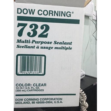 

Dow Corning RTV 732 Multi Purpose Silicone Sealant Clear / Silikon