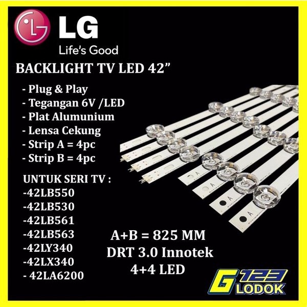 BACKLIGHT TV LED 42&quot; Inch Seri 42 LB530 LB550 LB561 LB563 Lampu 6V 6K