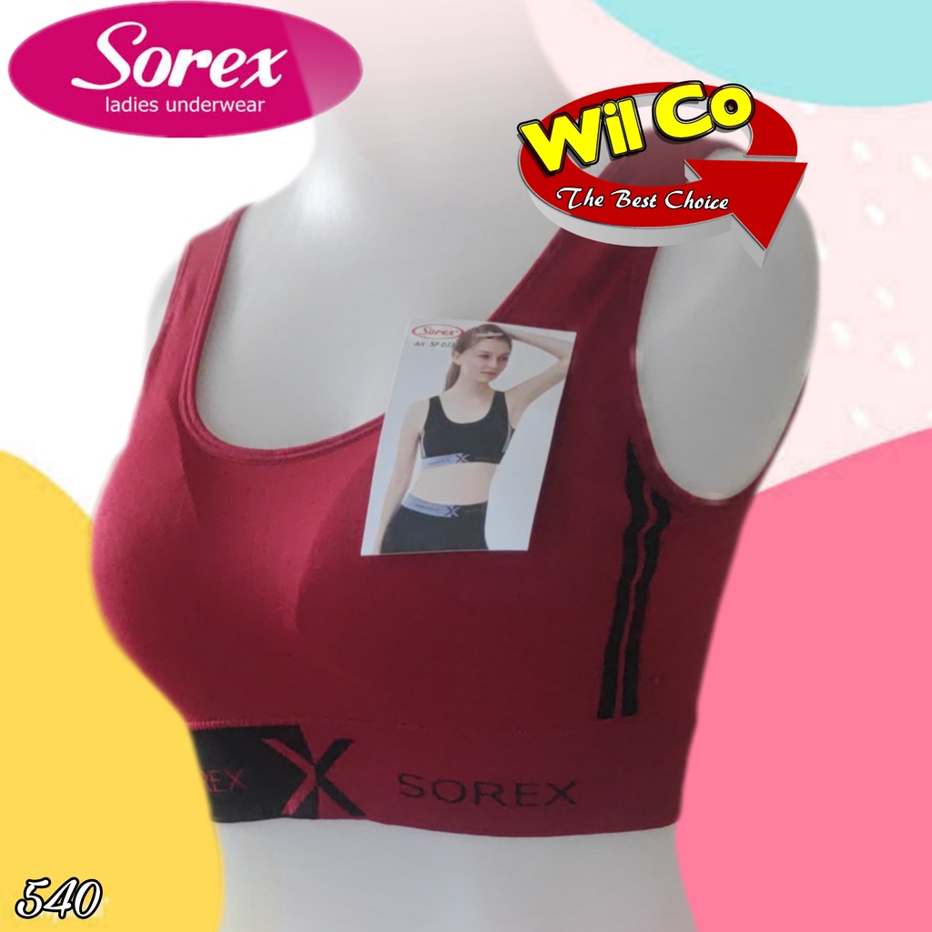 K540 BRA SPORT SOREX WANITA SOREX FREESIZE SIZE 34 - 40