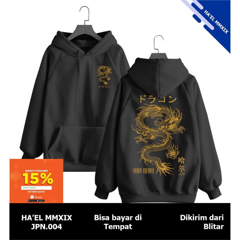Hoodie Dragon Japanese All Size M.L.XL.XXL-6XL