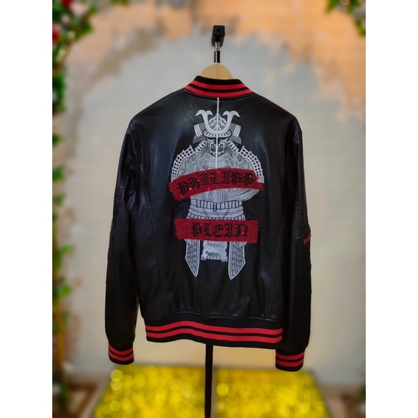 JAKET KULIT PHILIPP PLEIN RARE EDITION