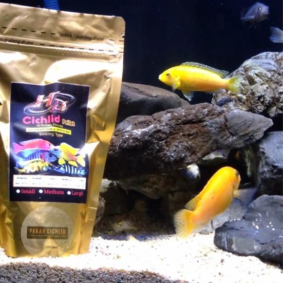 [PAKAN CICHLID] Pelet Ikan HD CICHLID sinking (tenggelam) 250 gr