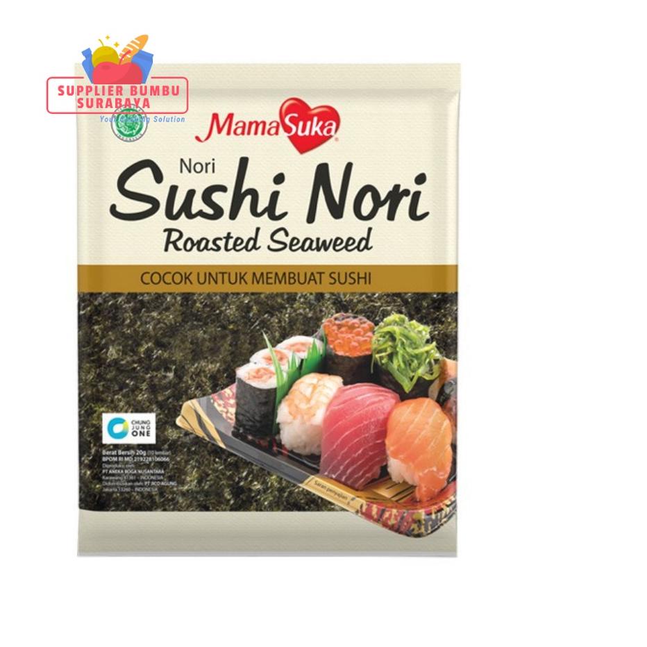

ゃ MamaSuka Rumput Laut Gimbap Sushi Nori Roasted Seaweed 20g ヘ