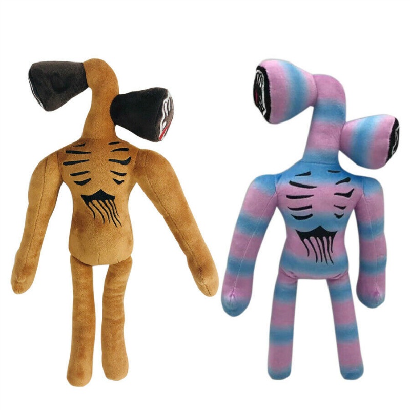 Rainbow 37 cm Kartun Siren Kepala Mainan Mewah Horror Boneka Boneka Mainan Hadiah Anak
