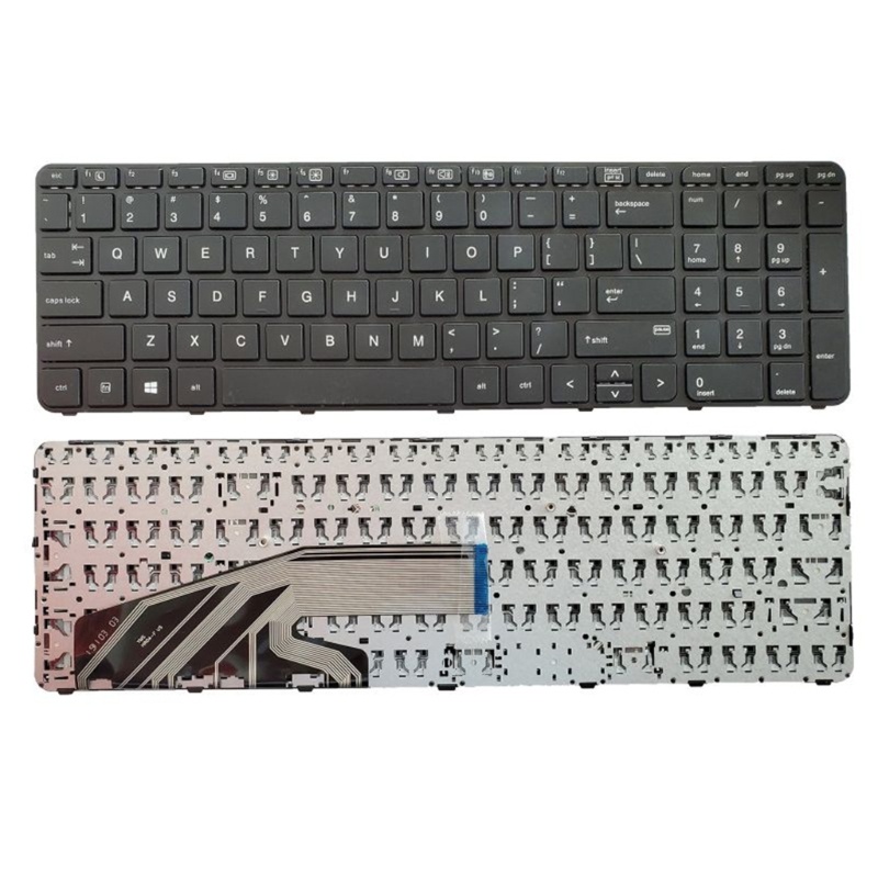 Backlit Keyboard btsg US Untuk HP Probook 650 G2- G3 655 G3 450 G3 455 G3 Dengan Frame