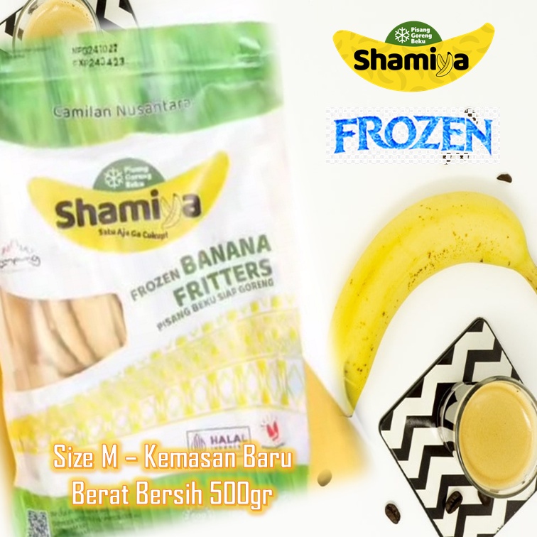 PAKET isi 5 pack - LAMPUNG - OFFICIAL PARTNER - FROZEN Pisang Goreng Kepok Shamiya - Ukuran 500 gr (