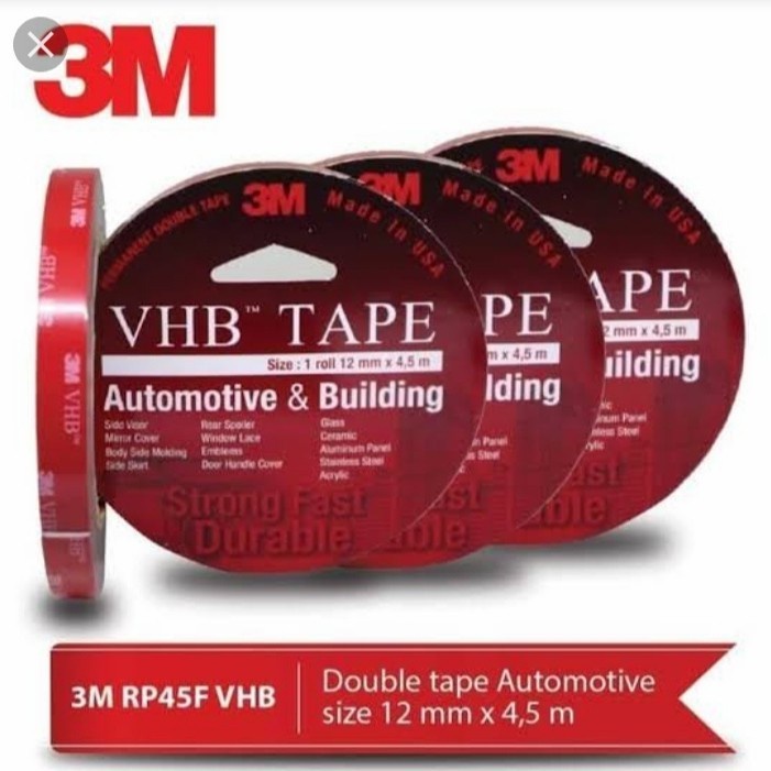 

Double Tape 3m VHB Original 12mm 4.5 meter Kuat Untuk Bangunan
