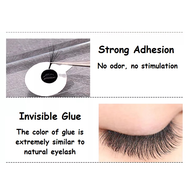 Lem Bulu Mata OPPAFUN GLUE Eyelash Extension TIDAK PERIH PEDIH Tahan 2-3 Minggu Adhesive CLEAR BENING Tanam Bulumata No Odor Non Irritating RYRLASH FUNMIX