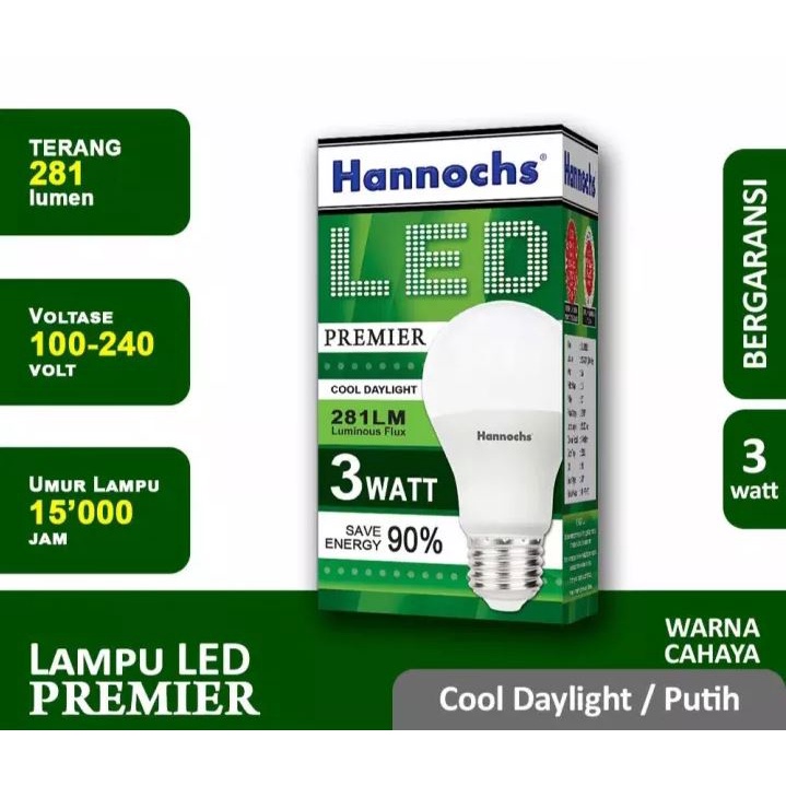 Lampu Hannochs Premier LED 3w 3 Watt