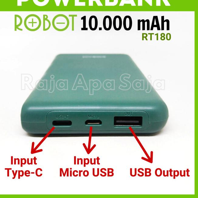 Jual Powerbank Robot Mah Power Bank Rt Dual Usb Original