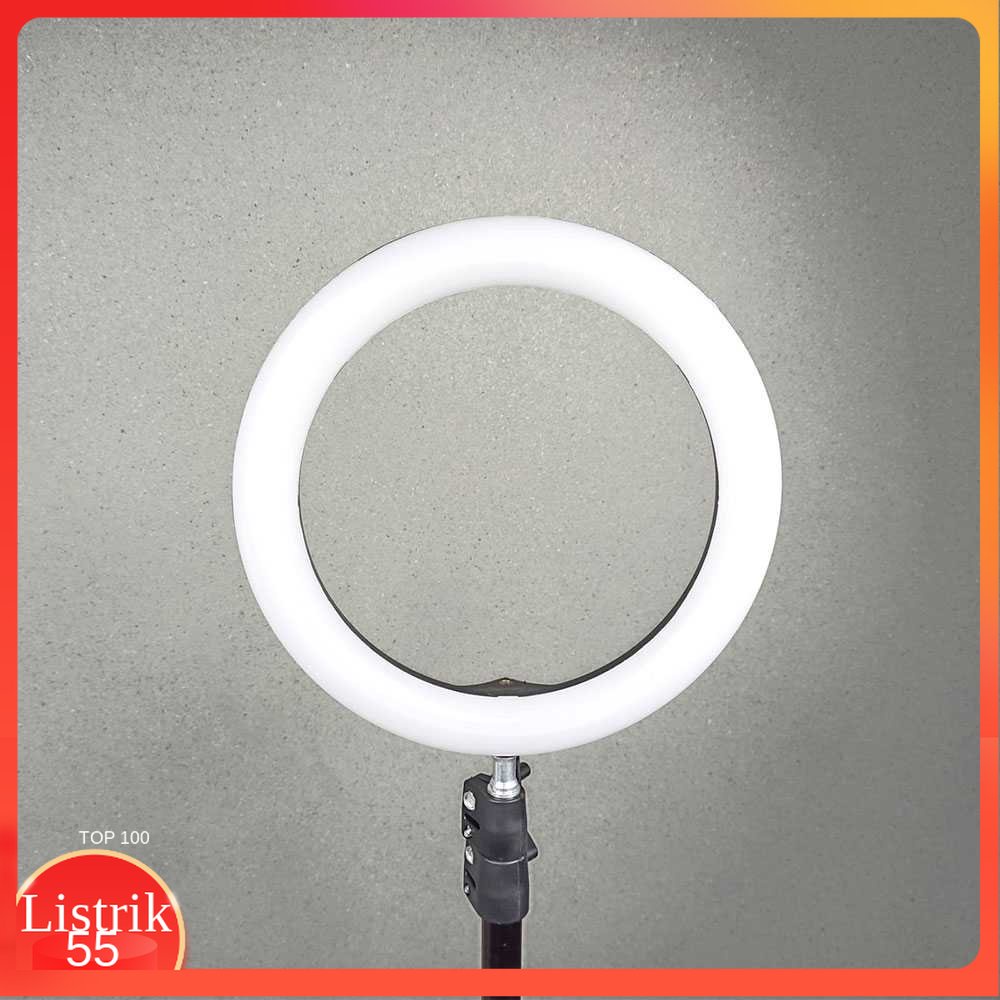 TaffSTUDIO Lampu Halo Ring Light Kamera 120 LED 26cm with Holder - RL-22