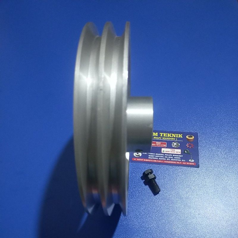 Pully A2 x 7 inchi AS 0, 10, 12, 14, 15, 16, 17, 18, 19, 20, 22, 24, 25, 1&quot;, 28, 30, 32 mm Alumunium Poli Pulley Puli All A2x7&quot; A2x7 A2 x 7&quot; A 2x7&quot; 2x7 lobang lubang Pulli A2-7&quot; A2-7