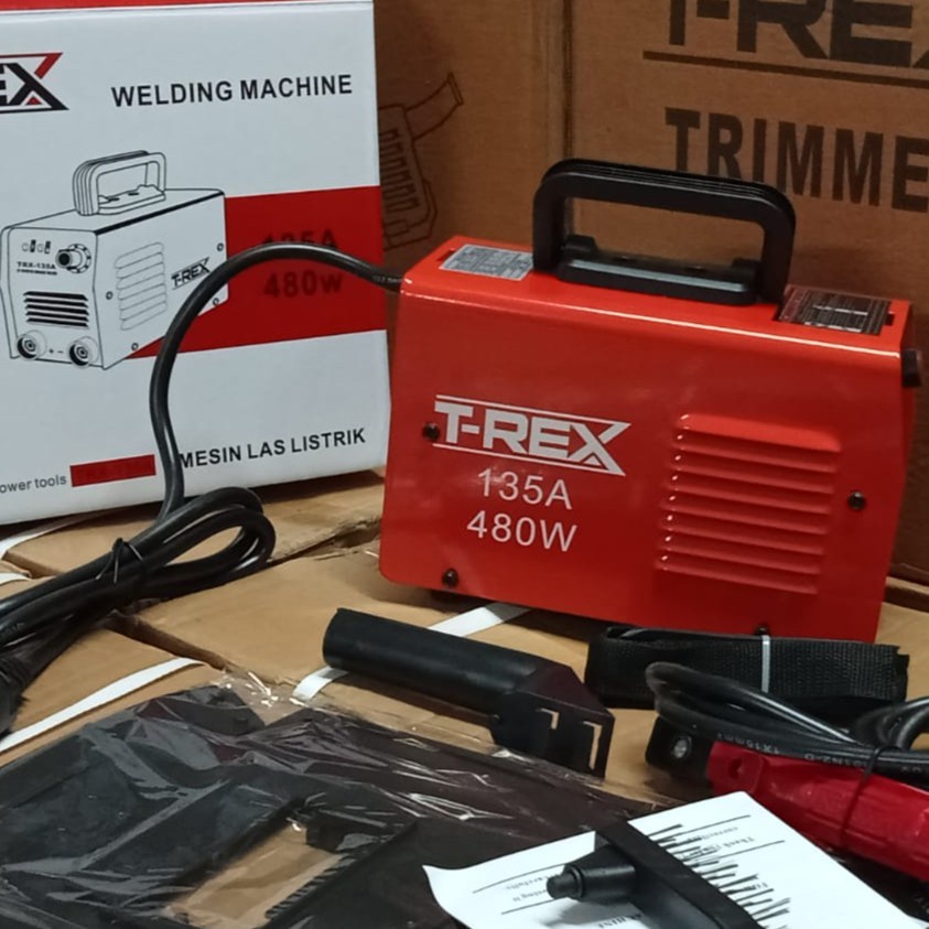 PAKET GERINDA + MESIN LAS 135 A T-REX WELDING MACHINE/Mesin Las travo las Listrik 480 watt Mesin Las MMA 135A