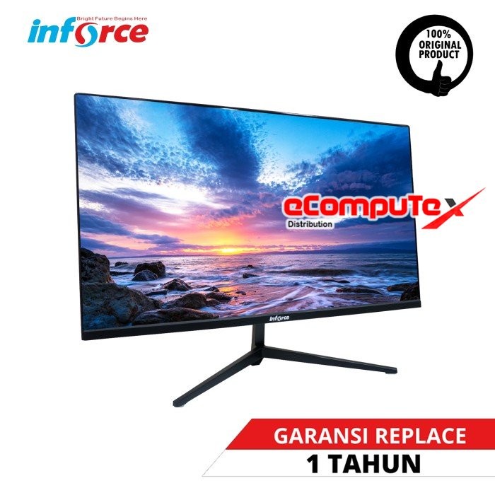 MONITOR INFORCE 24IN BEZEL LESS 24 IN BEZELLESS 23.8 INCH HDMI VGA SPEAKER GARANSI RESMI