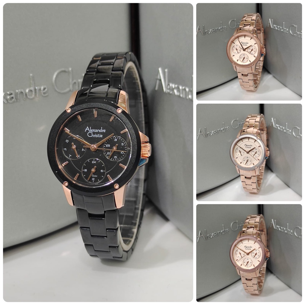 Jam Wanita Alexandre Christie AC2A16 AC 2A16 Stainless Original Garansi Resmi Alexander Christie Fre