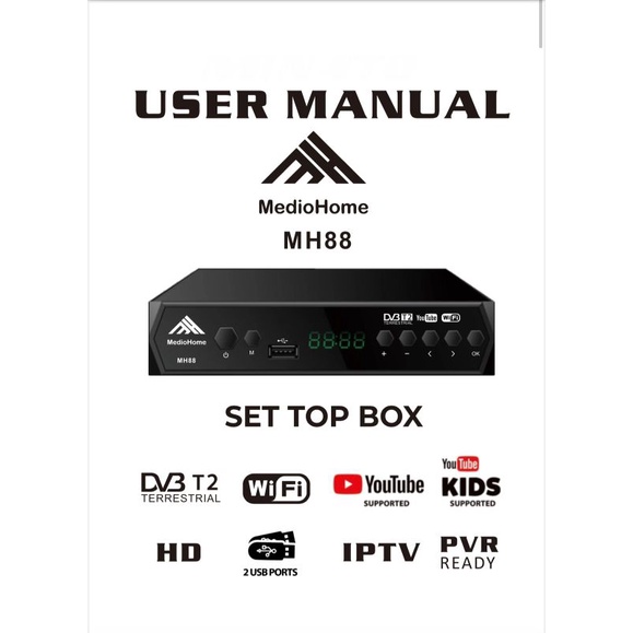 Set Top Box STB TV Digital / Penerima Siaran TV Full HD DVD-T2