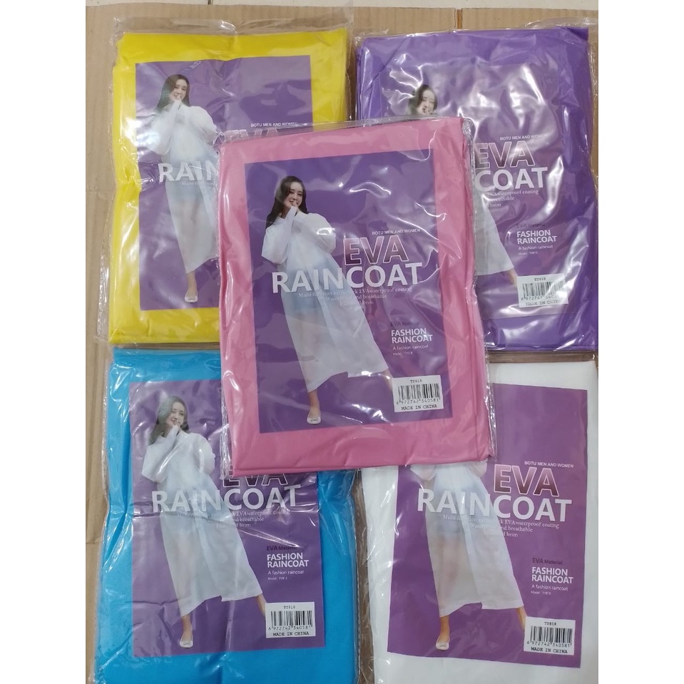 Jas Hujan Eva Raincoat Mantel Hujan Korea