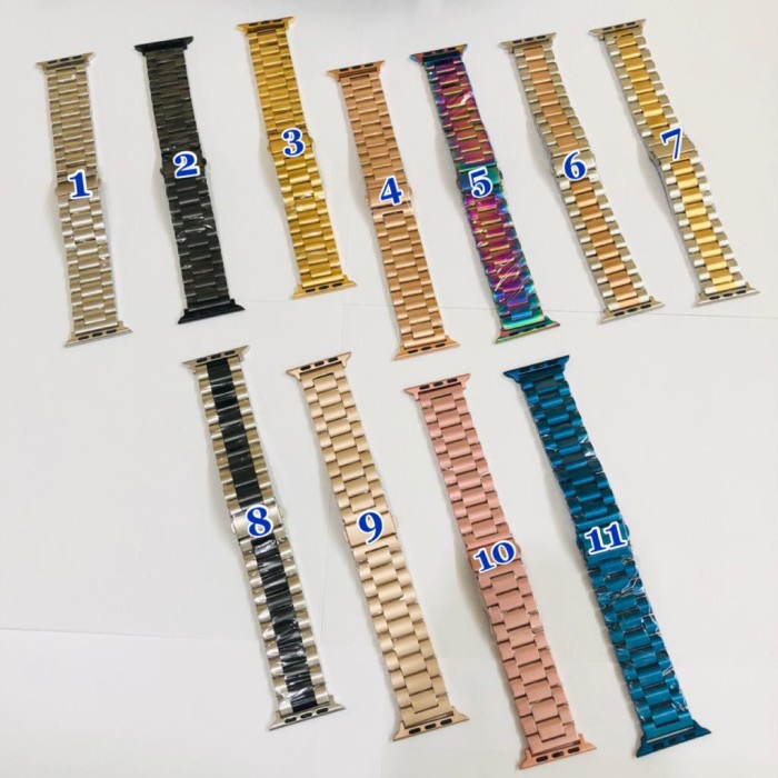 Iwatch Strap Apple Watch Stainless Steel Untuk Series 1 2 3 4 5 SE 6 - 38mm/40mm