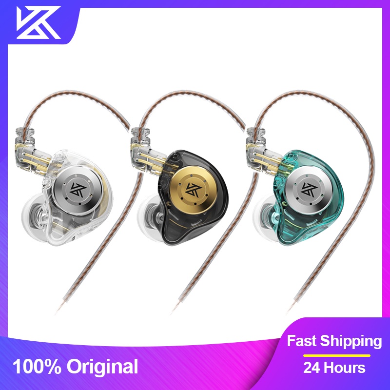 Kz EDX Pro Earphone In Ear Dinamis HiFi Stereo Bass Dengan Kabel Untuk Gaming / Musik