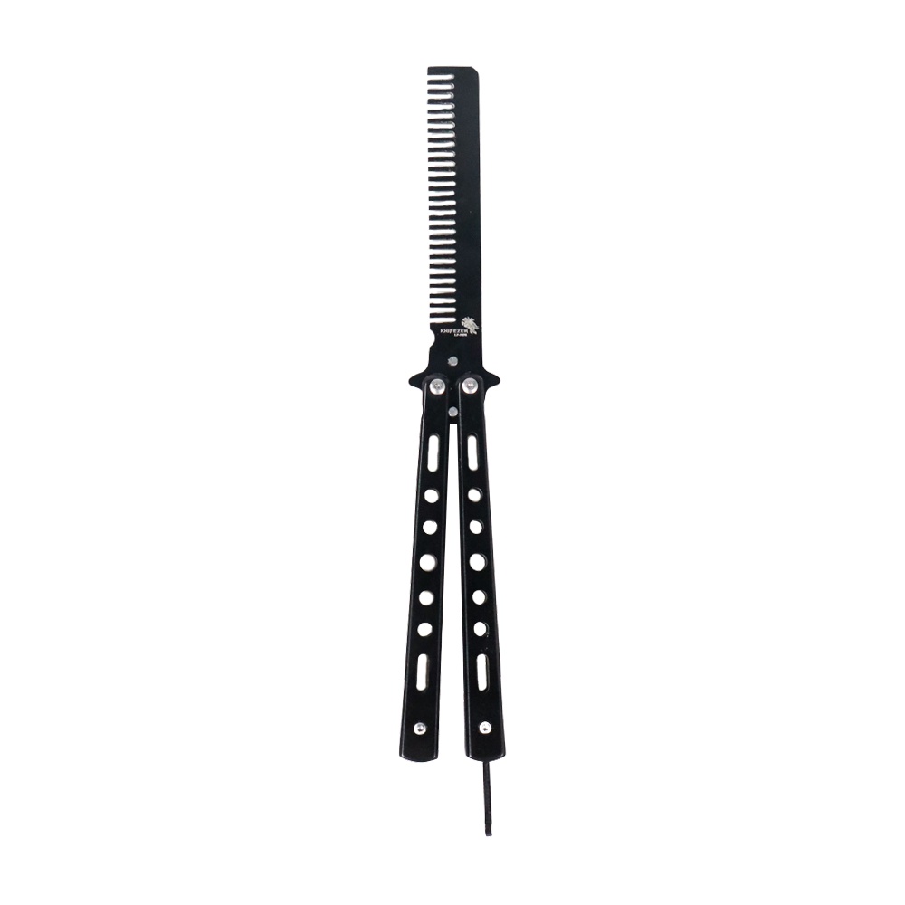 Sisir Besi Butterfly Training Balisong - Black