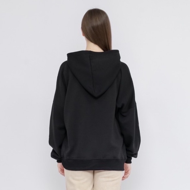 Hoodie Boxy Oversized Jaket Sweater Polos Pria (Tanpa Tali dan Resleting)