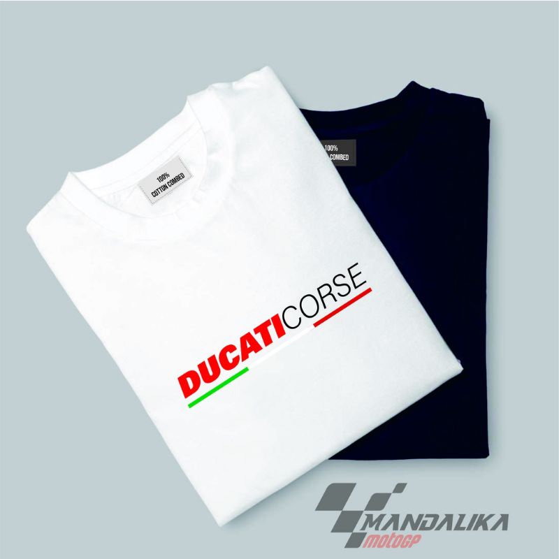 kaos/baju MotoGP Ducati corse cotton premium t-shirt Ducati Corse MotoGP