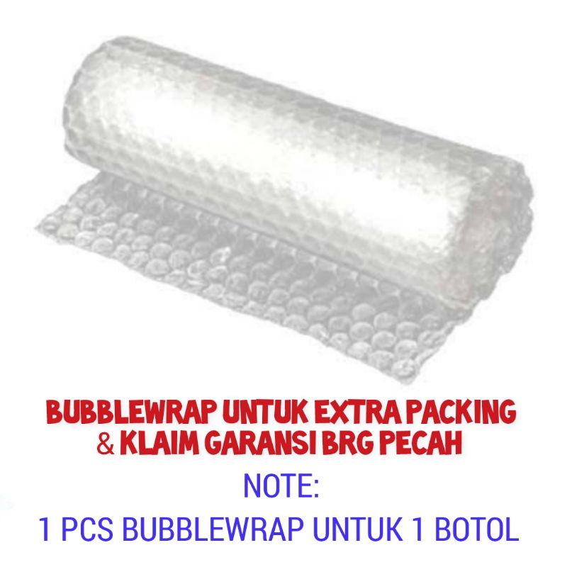 Bubblewrap untuk ekstra packing