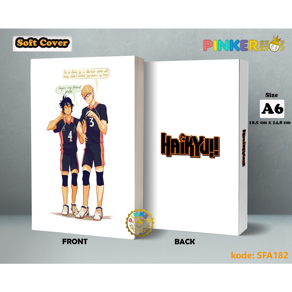 

(SFA182) Pocket Note Anime Haikyuu Tsukishima And Yamaguci Softcover