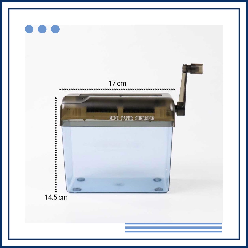 

Murah Penghancur Kertas Manual CD Card Paper Shredder 4.5L - WST-123 Elegan