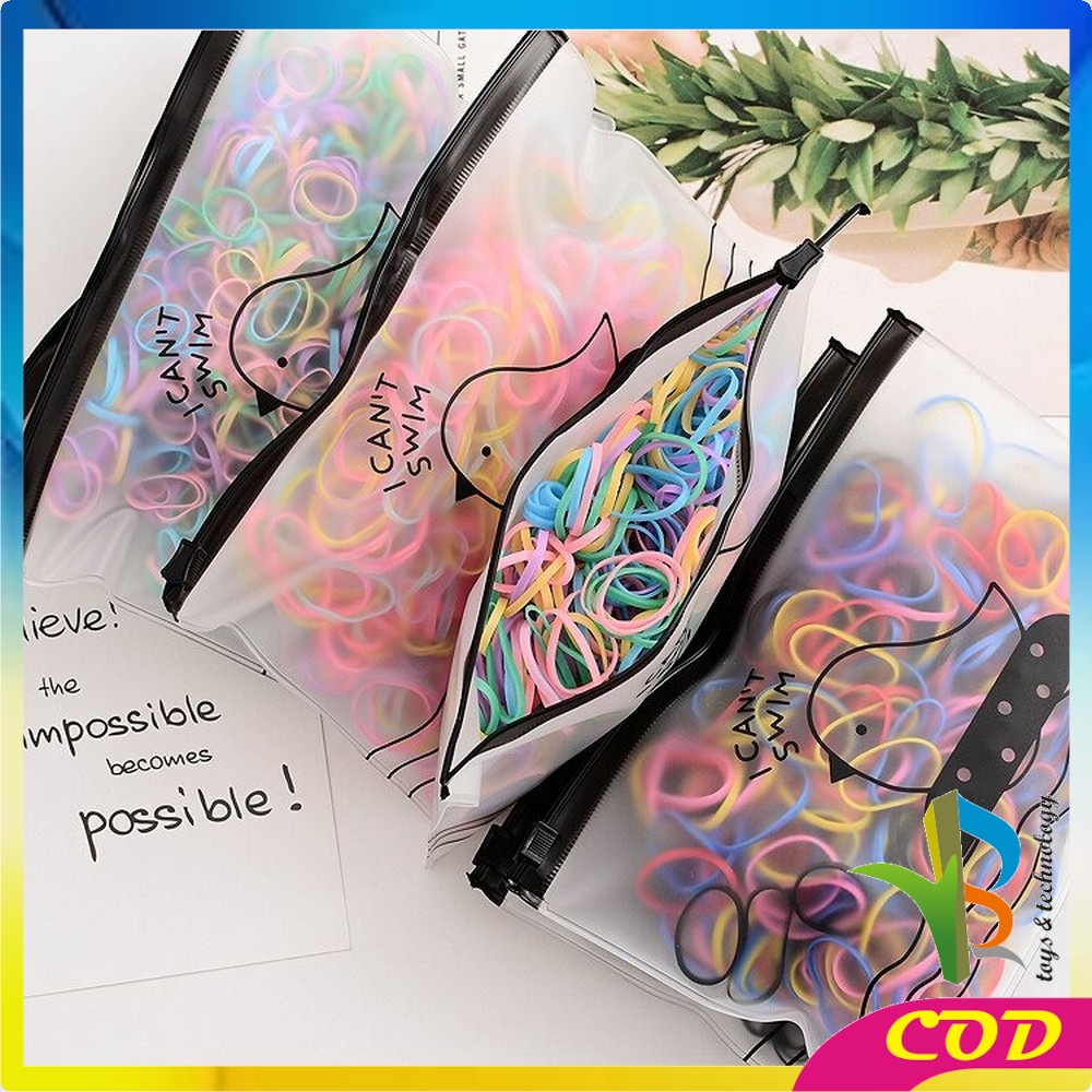 RB-C12 Karet Ikat Rambut Polos Sekitar 1000 PCS - Bahan Karet Murah FASHION IMPORT WANITA