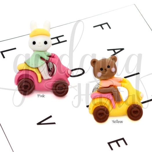 Pin Scooter Animal Bros Tas Motif Hewan Naik Vespa Tuspin Unik GH 208698