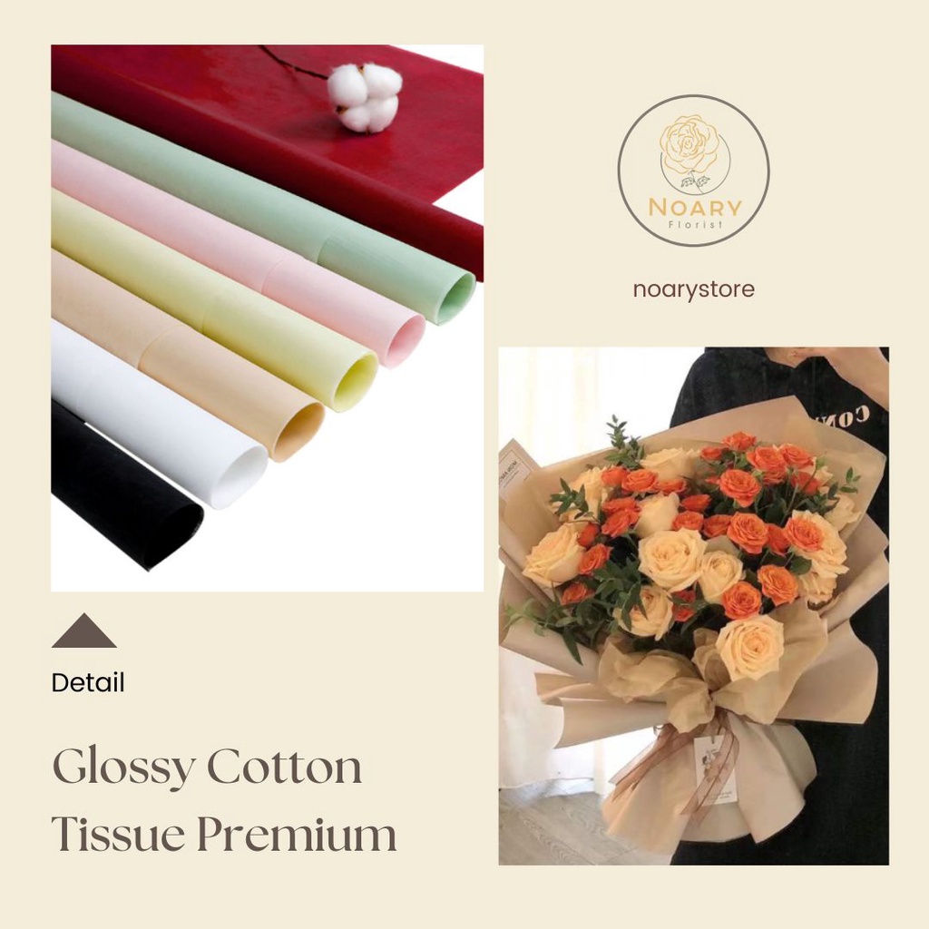 GLOSSY COTTON TISSUE PREMIUM / Kertas Tissue