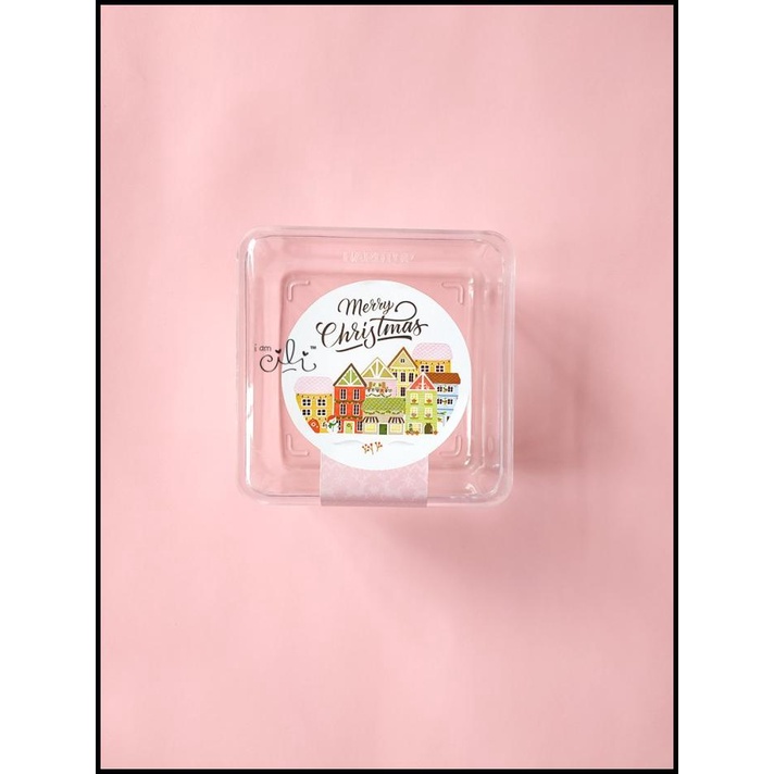 

(Sc010) Stiker Natal Christmas Gedung Untuk Toples 250Gr (Uk 7X14Cm)
