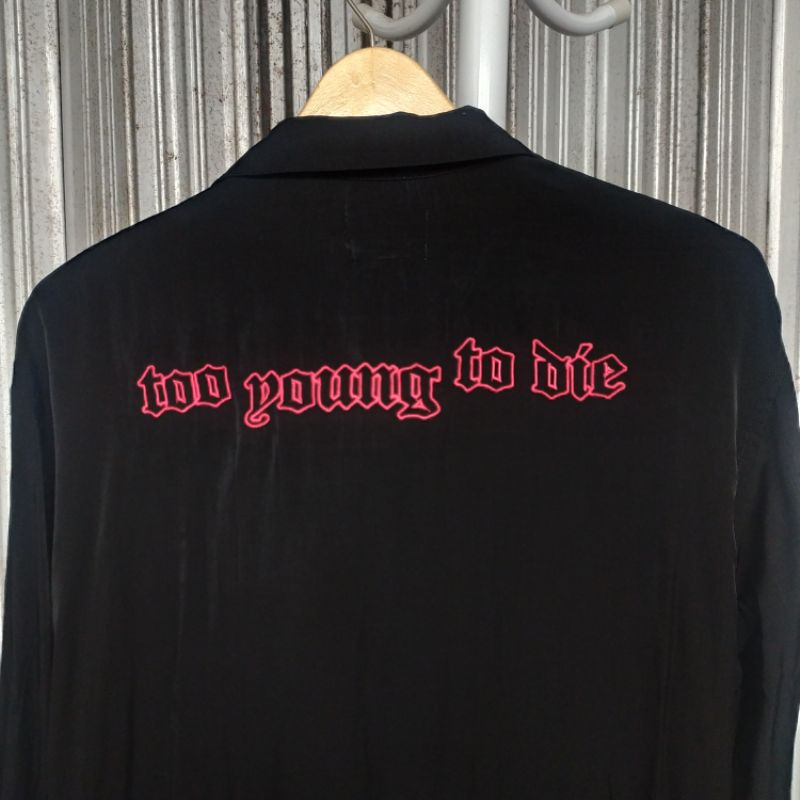 [Booked by kak Dioarya] G-Dragon x 8second Kemeja Open Collar Outer Blazer CardiganHitam M