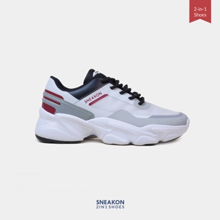 Sepatu Sneakon 2in1 Prime RedWhite - Unisex