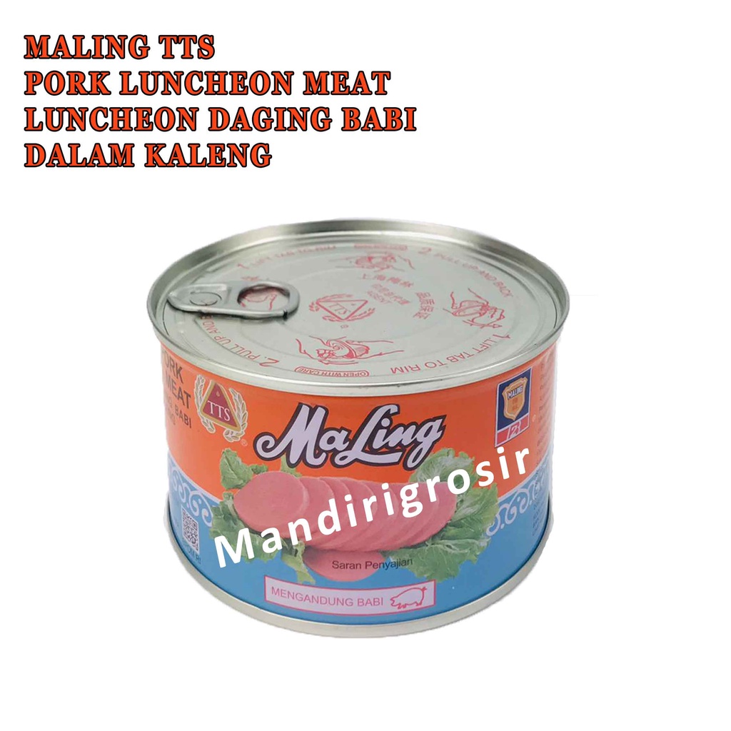 Pork Luncheon Meat * Maling TTS * Luncheon Daging Babi Dalam Kaleng * 397g
