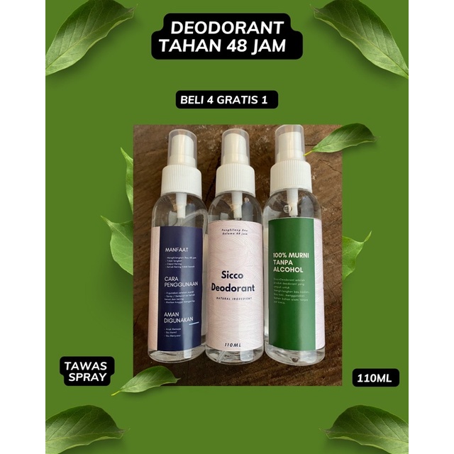 Deodorant Spray Natural Penghilang Bau Badan dan Kaki Ampuh by Sicco Care