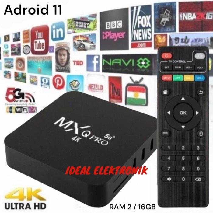 Tv Box Termurah Stb Android Tv Box Mxq Pro Ultra Hd 4K Original