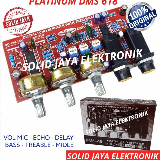 KIT DIGITAL ECHO REPEATER DMS618 DMS 618 MIC BASS TREABLE PLATINUM
