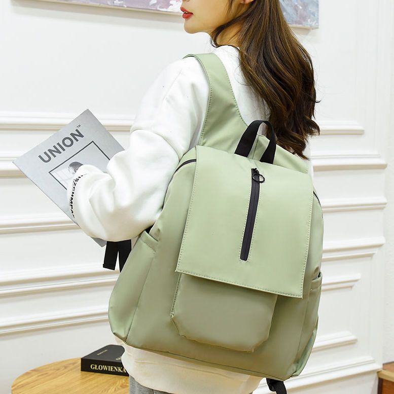 ☈❒Ransel Seraser Wanita Musim Gugur dan Musim Dingin 2021 Produk Baru Ransel Ultra Ringan Tide Tas Komputer Fashion Pria Ransel Universal Kapasitas Besar