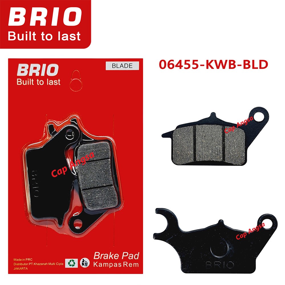 BRIO FRONT BRAKE PAD KAMPAS REM DEPAN DISC DISPED REM 1dus 20pc BLADE REVO SUPRA X SONIC NEW 06455 KWB