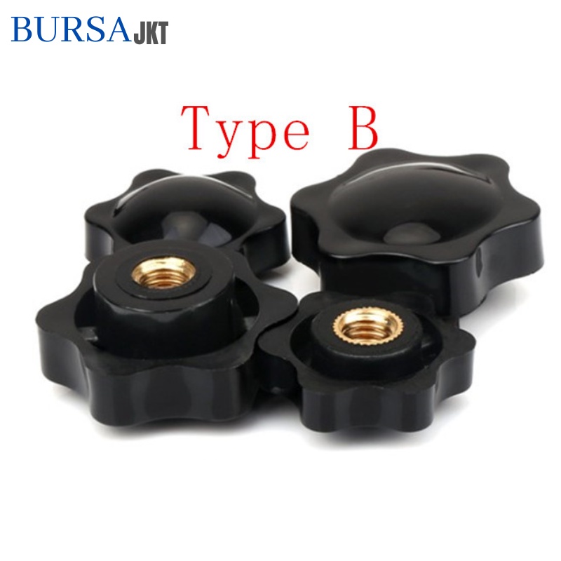 BAUT KEPALA HANDLE KNOB FEMAIL THREAD SCREW KNOB DRAT TIDAK BERLUBANG M5 M6 M8 M10 M12