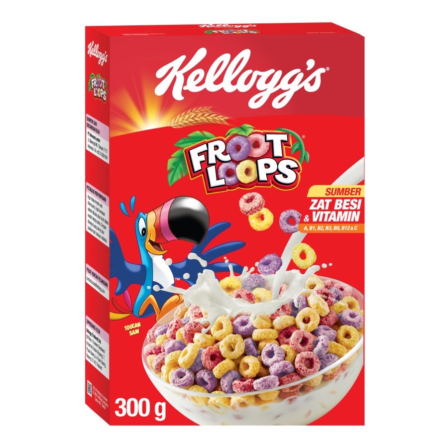 

Kelloggs FROOT LOOPS Cereal 300gr - Kellogg's Sereal 300 gr