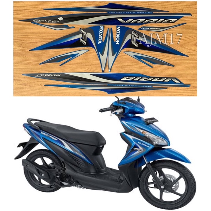 STIKER STRIPING VARIO 110 LED 2014 BIRU