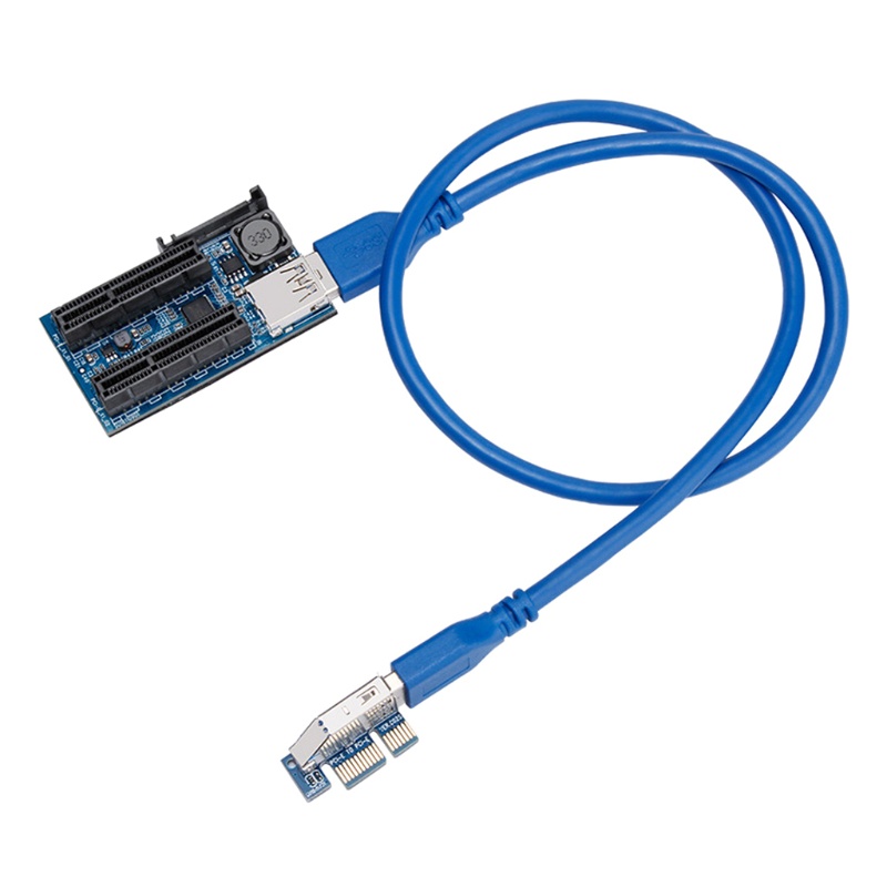 Btsg PCI-E 1X Ke2 4X Extender Adapter Card PCI E Graphics Card Usb3.0 Adapter Card