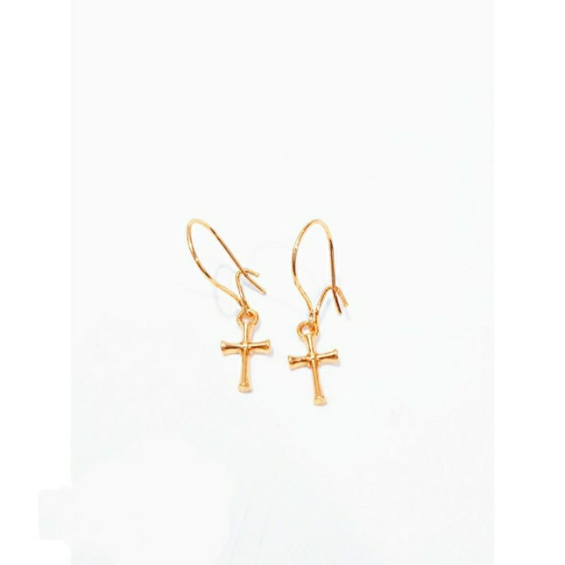 ANTING JURAI SALIB WANITA / ANTING SALIB ANTI KARAT DAN LUNTUR / ANTING WANITA BERBAHAN TITANIUM / A