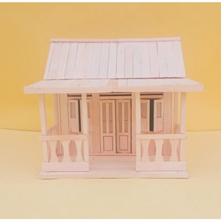 Image of thu nhỏ miniatur rumah adat dari stik es krim #1