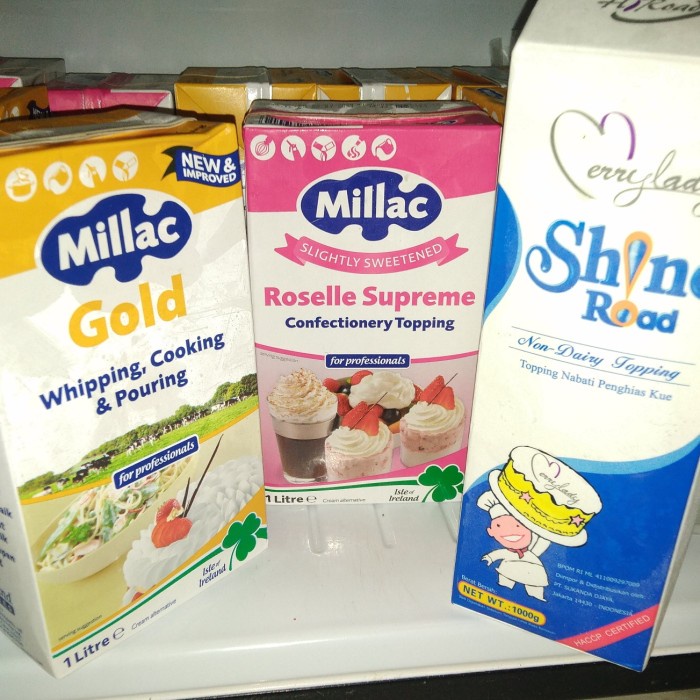 Jual MILLAC ROSELLE MILLAC GOLD WHIP CREAM CAIR 1 LITER Shopee Indonesia