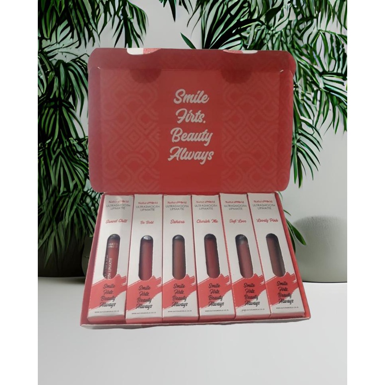 1 paket lipstik naturaworld / lipmatte naturaworld